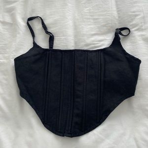 Lioness Black Corset Top
